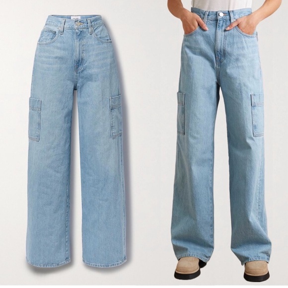 FRAME Genoa Wide Leg Carpenter High Rise Jean - Picture 4 of 14